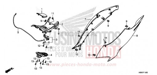 HOUSSE DE CARROSSERIE WW125AK de 2019